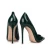 Import Dark green croc vegan pump lady shoes stiletto high heels 12CM women high heel shoes from China