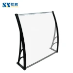 Decorative Small Door Window Outdoor Polycarbonate Sheet Awnings