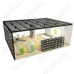 Detian offer 20 x 20 ft advertising aluminum truss trade show booth with custom graphic design