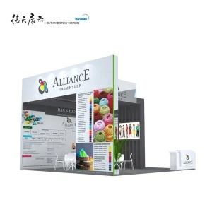DETIAN OFFER Portable Tension Fabric Trade Show booth Display Exhibition Stand