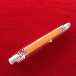 Dimmable 118mm long transparent glass COB LED R7s lighting bulb
