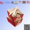Disposable paper fast food packaging box