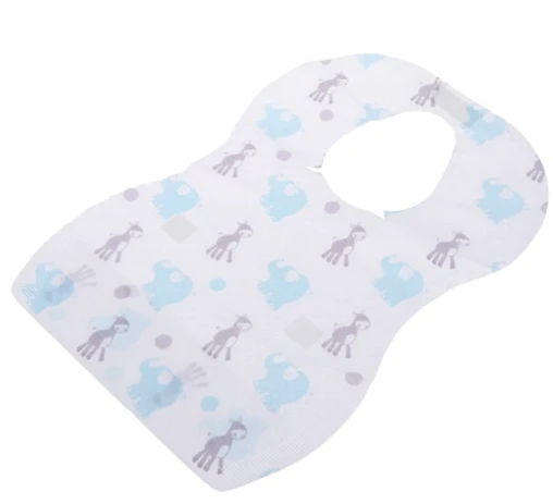 Disposable Travel Bibs - Soft, Leakproof, Unisex, One Size Fits All - for Feeding, Traveling, On The Go - Sea Life