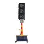 Distinctive solar panels portable traffic light running pedestrian light