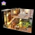 Import DIY handmade with light and furniture dollhouse unusual home decor from China