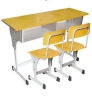 double adjustable student desks and chairs/school furniture