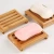Import Drop shipping Portable Bathroom Soap Base Bamboo Soap Dish Box With Different designs Packaging Shower Box Soap Dish Holder from China