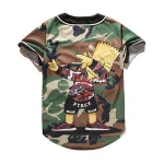 dropshipping fast shipping Simpso family camouflage coat fashion baseball jersey