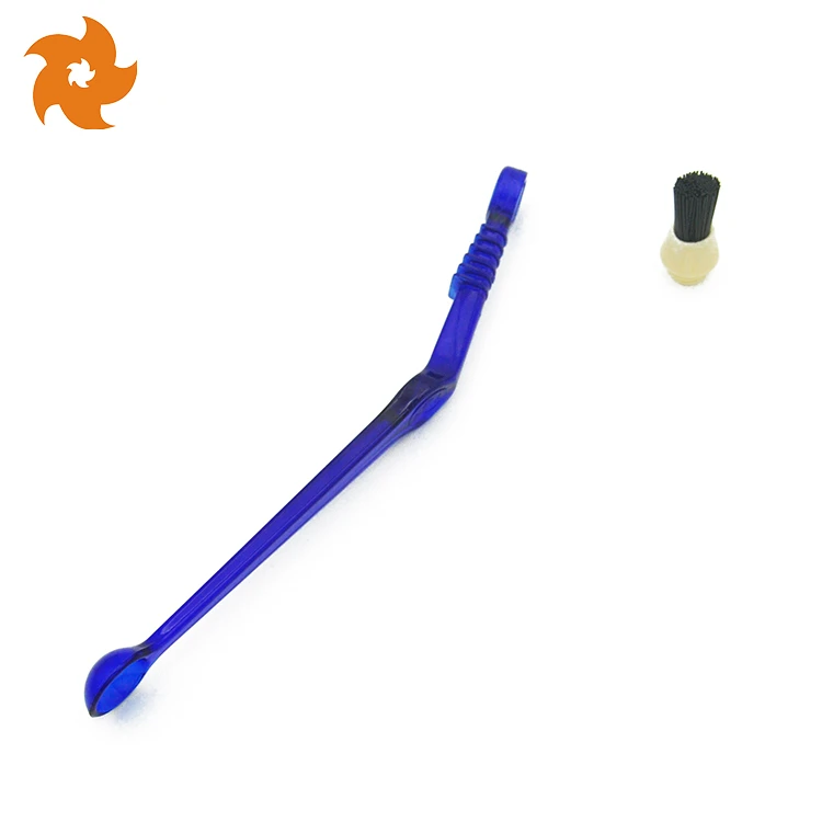 Durable Black Blue Plastic nylon coffee machine pot grinder cleaning brush