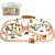 Import Early education puzzle wooden assembled train blocks kindergarten children wooden toys from China