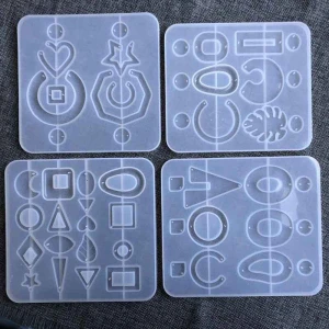 Earring Resin Molds Jewelry Epoxy Resin Casting Silicone Molds Diamond Ring Molds