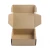 Import Eco friendly brown kraft paper packaging box with black logo from China
