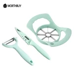 Eco-Friendly Fruit Knife Wheat Straw Potato Peeler Kitchen Accessories Apple Slicer Tool Set