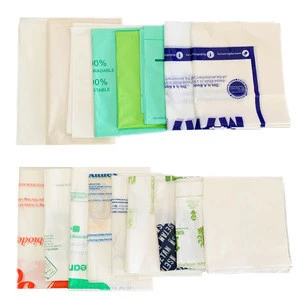 Eco-friendly Reusable Transparent Degradable Biodegradable Plastic Shopping Bag On Roll