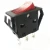 Import electric power on off rocker switch 3 pin spst 16a 250v ac t55 85 125 illuminated rocker switch balck body red button from China