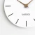Import EMITDOOG Modern Design White Wall Clock Round Quartz Wooden Walnut Hands Clock for Home Decor from China