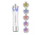 ems rf led light electric face massage machine vibration v face lift wrinkle remover ultrasonic facial massager