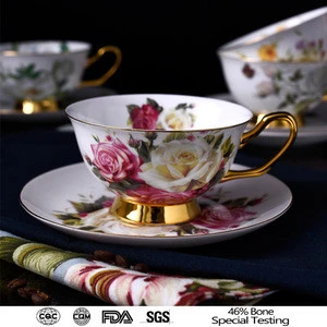English Floral Porcelain Bone China Tea Cup and Saucer England