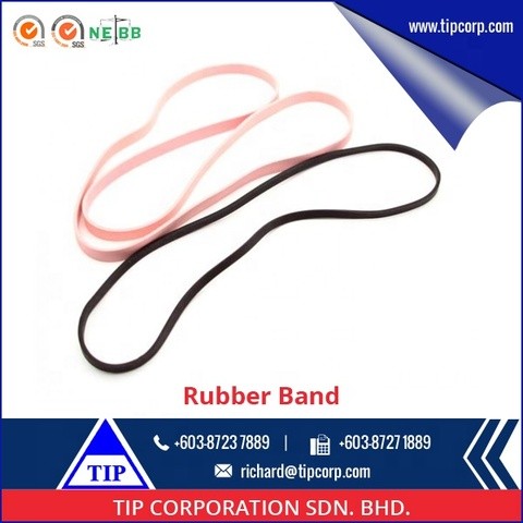 ESD Pink Natural Rubber Band Conductive Black Rubber Band