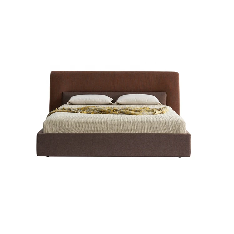 European design cashmere fabric king bed