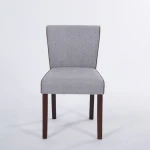 European Style Fabric Wooden Leg Hotel Modern Dining Room Chairs