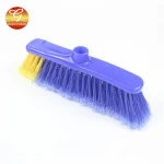 ew design colorful Plastic broom head with TPR protecting rubber soft head broom