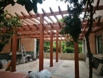 Exterior waterproof garden plastic composite WPC pergola