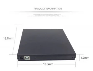 External DVD ROM Optical Drive USB 2.0 CD/DVD-ROM CD-RW Player Burner Slim Portable Reader Recorder Portatil for  Laptop