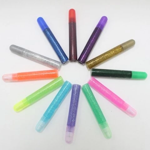 Fabric glitter glue pen