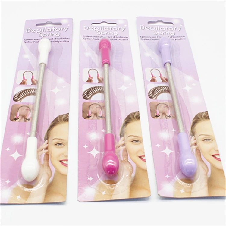 Face Hair Remover stainless steel spring facial stick epilator
