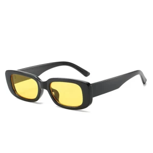 Factory Cheap Price Colored Plastic Men Women Eyewear Retro Vintage Small Rectangular Sunglasses 2021