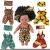 Import Factory custom wholesale baby clothes African style girls kids clothing as a gift for dolls and children from China