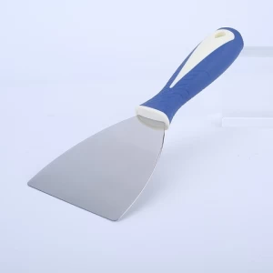 Factory Direct Sales Paint and Plaster Filling Knife Stainless Steel Long Plastic Handle Paint Scraper