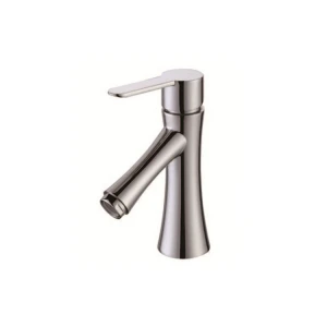 Factory direct single lever wash basin faucets  zinc handle faucet chrome plated with wholesale price