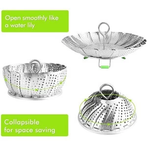 Factory Direct Supply High quality Stainless Steel Vegetable Steamer For Food