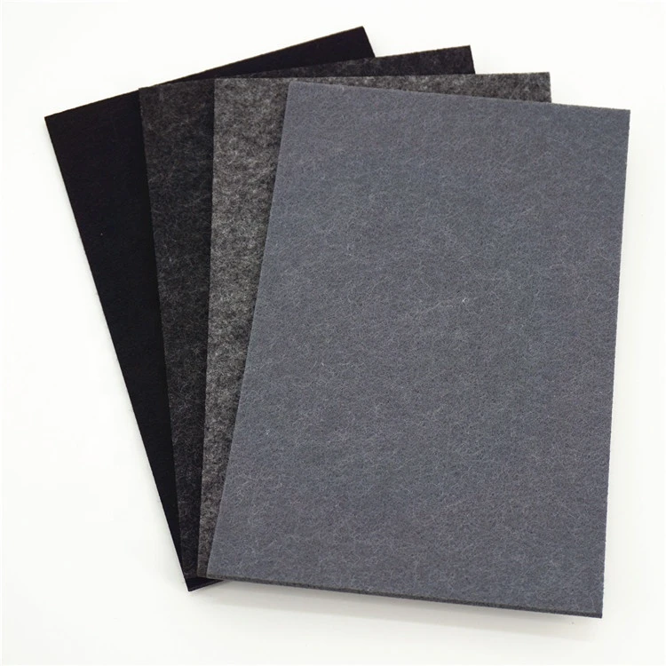 Factory direct supply polypropylene needle punched color soft glitter felt fabric with cheapest price