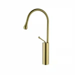 Factory Made White Single Handle Black Matte Brass Mixers Kitchen Tap Faucet Water Faucets With Cheap Price