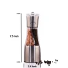 Factory Salt Small Quantity Order Stainless Steel Manual Duo 2 in 1 Salt and Pepper Grinder