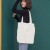 Import Factory Simple Style Custom Logo Soft Foldable Girl Used Velvet Canvas Cotton Tote Bag from China