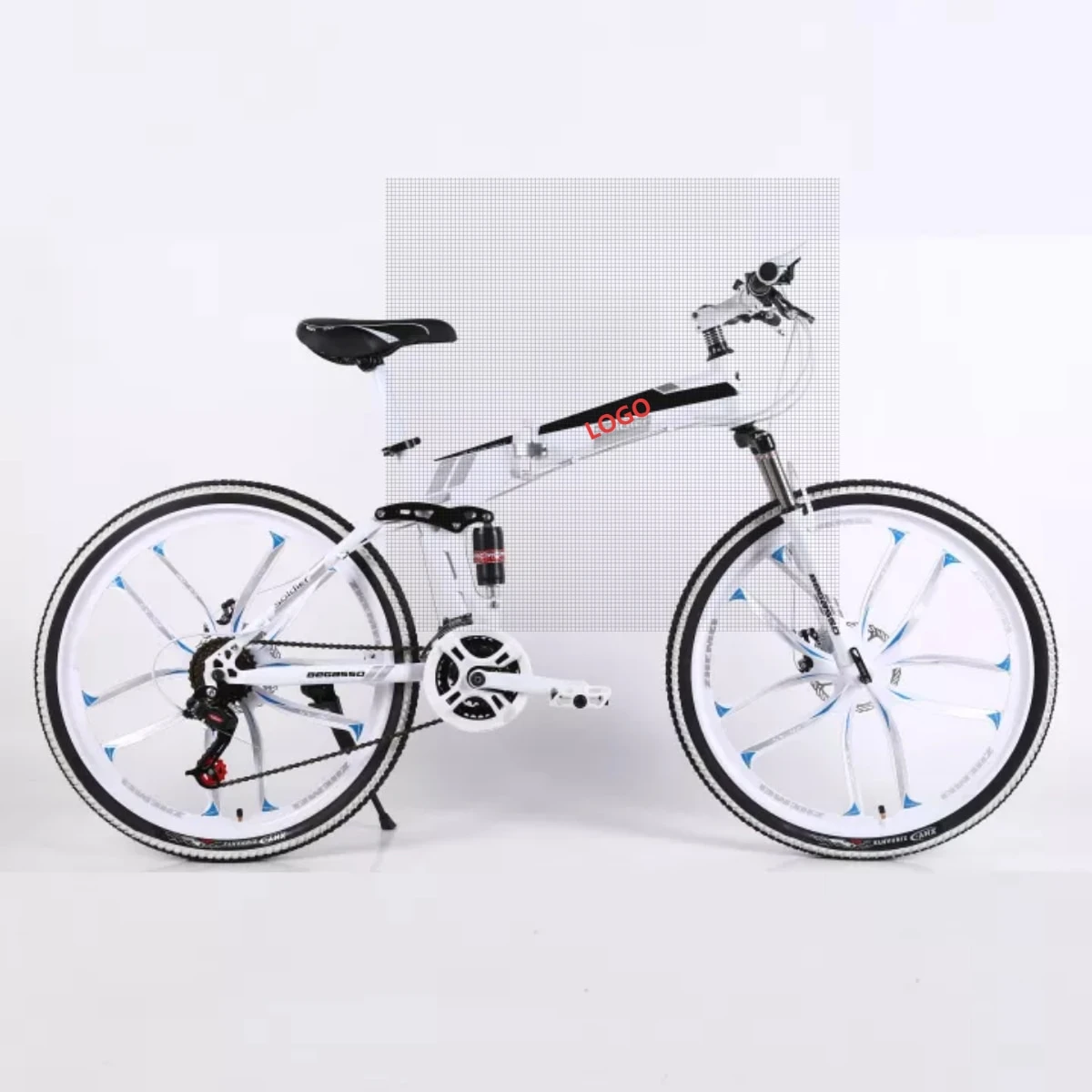 Factory Supply 24 26 Inch 21 24 27 30 Speed Double Damping Folding Mountain Bike Bicycle