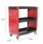 Import Factory supply 3 Tier Heavy Duty Workshop Tool Cart with one drawer four wheels hand push metal Service tool Hand Carts trolleys from China