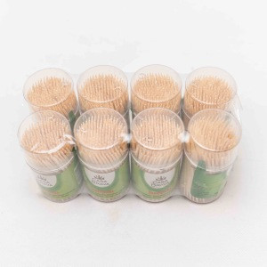 factory supply plastic tooth pick jar disposable bamboo toothpicks