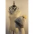 Import Factory supply shining faux fur pompom knit infinity scarf and beanie set from China