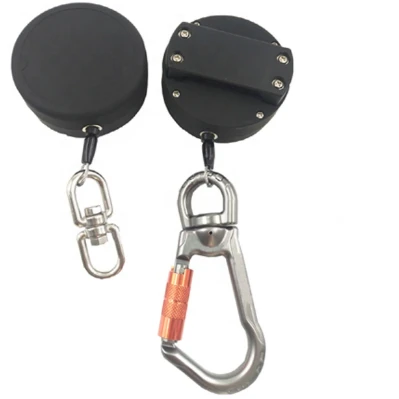 Factory Wholesale High Quality Customized Safety Protection Reel Fall Arrest Stainless Steel Self Retracting Lanyard