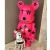 Import Factory Wholesale Hot Sale home Decoration High Quality 150cm Animal Resin Pink Bear Brick Statue from China