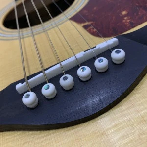 Factory wholesale musical instrument  white bridge string pin Guitar Cone