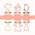 Import Factory Wholesale Rose Gold Cheap File Binder Clip Love Heart Shape Paper Clip For Office from China