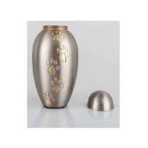 FAMILY SET ODYSSEY BRASS FUNERAL PET PAW PRINT CREMATION ASH URNS ITEM