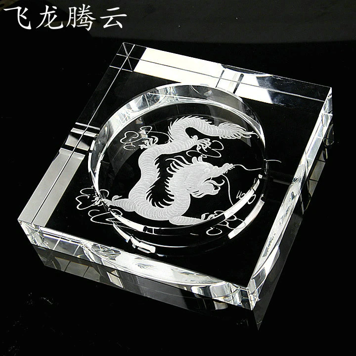 fancy ashtray led ashtray square glass ashtray 250mm