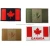 Import Fancy Design Garment Embroidered Canada Flag Patches Hook and Loop Backing Patch from China